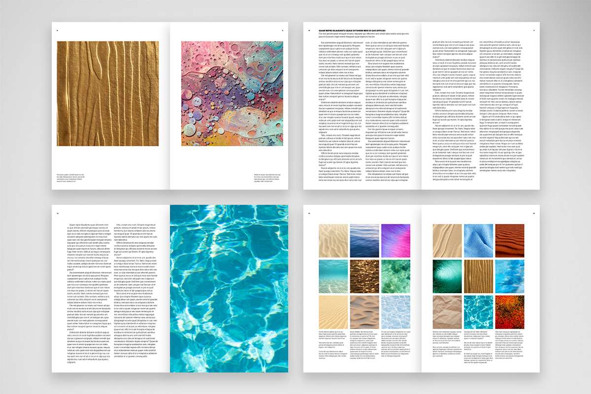 Minimalist Visual Art Journal Layout preview 3