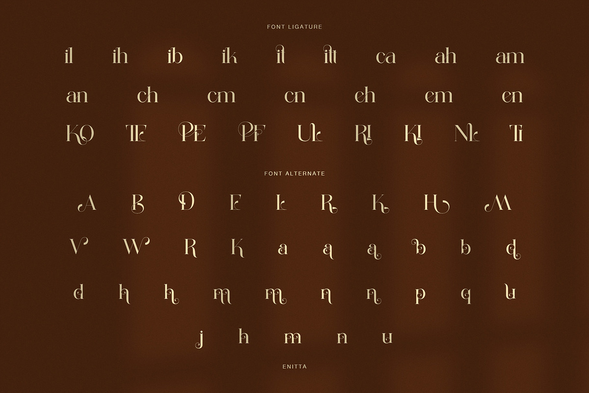 Enitta Elegant Serif Font, a Serif Font by Perfectype (Photo 8 of 8)
