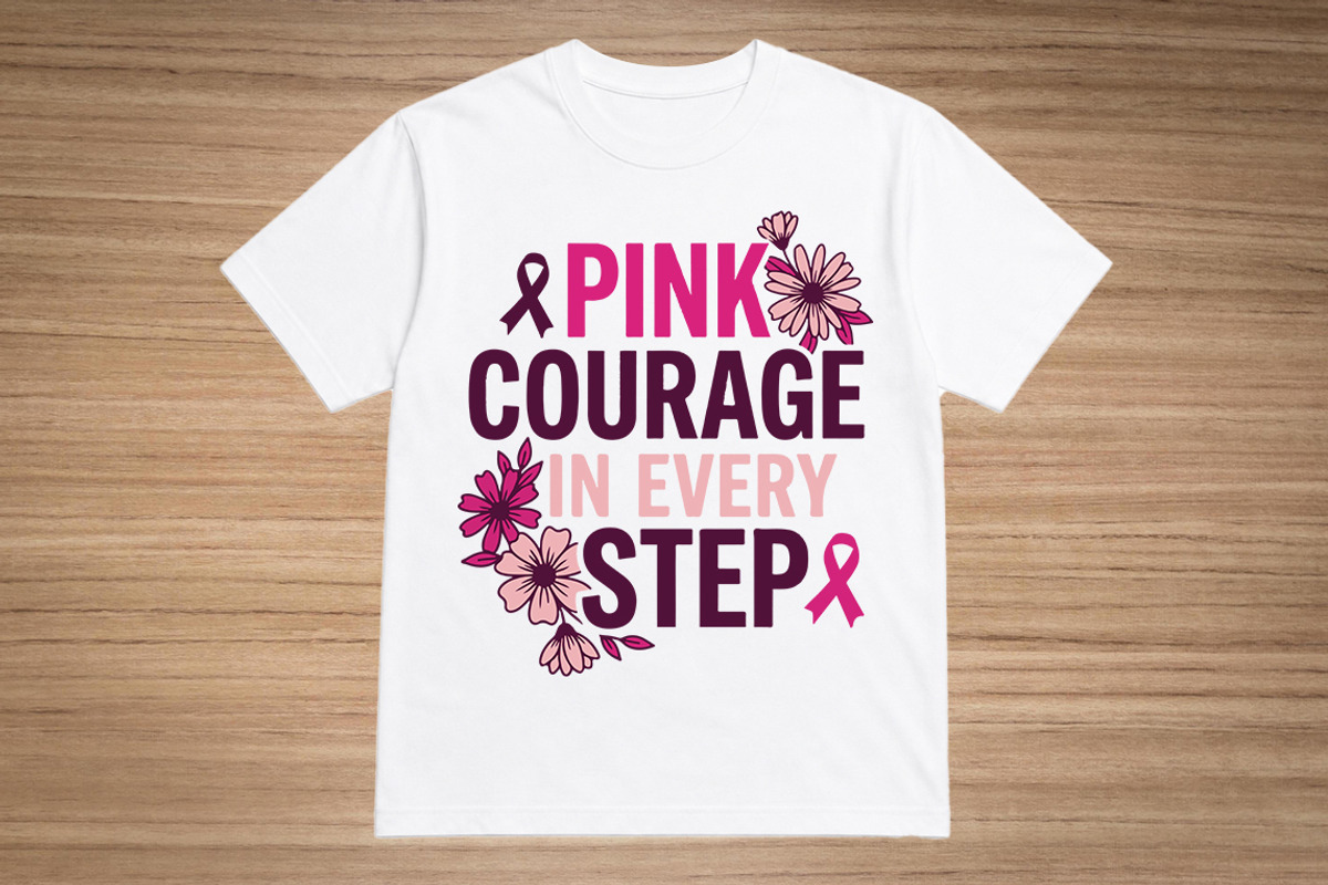 Breast cancer awareness T-shirt, an Object Graphic by hafijul (Photo 1 of 3)