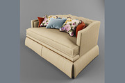 classic sofa with pillows, a Furniture 3D Model by 3Dpapa (Thumbnail 1 of 4)