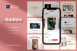 Aadina - Fashion Social Media Pack