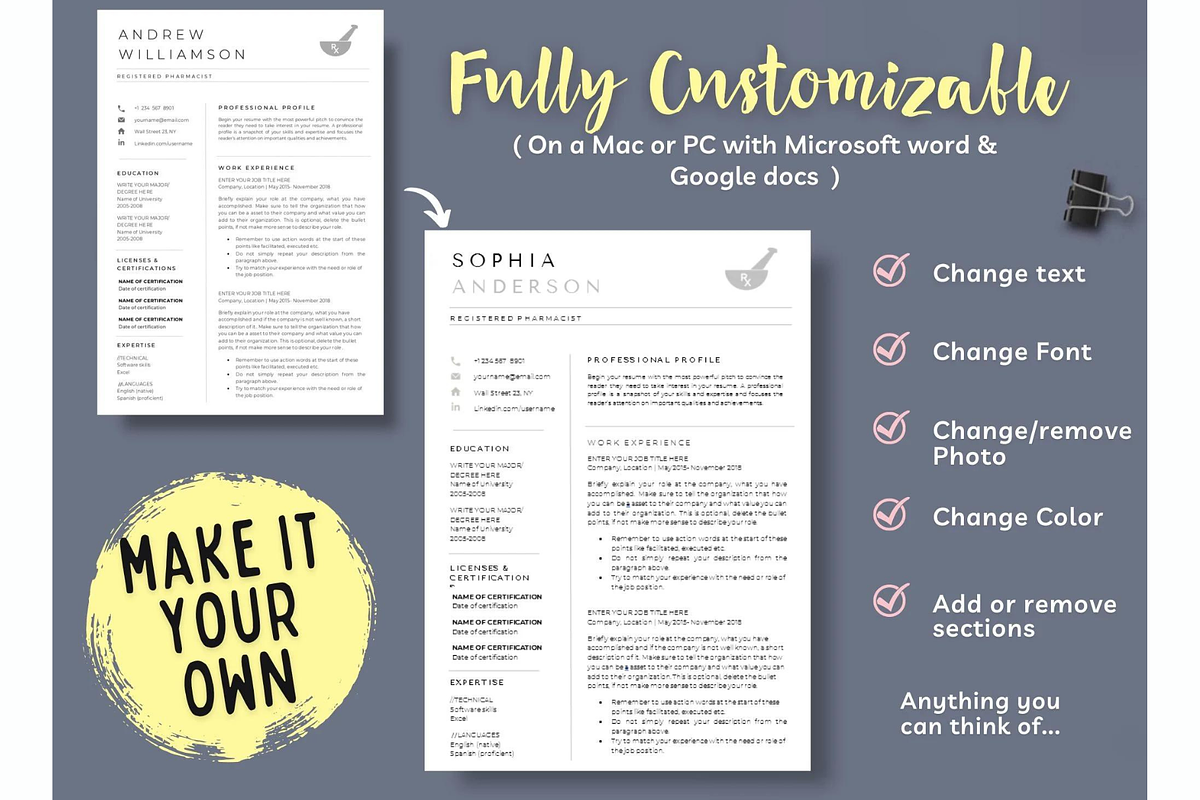Pharmacist Resume template | Medical, a Resume Template by Climbwithelevator (Photo 4 of 6)