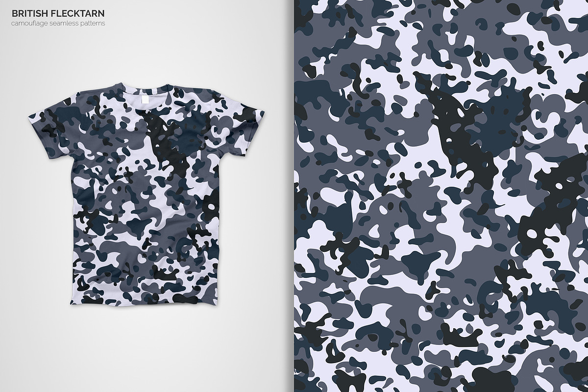 British Flecktarn Camouflage Pattern, a Pattern Graphic by 3Y_Design (Photo 4 of 6)
