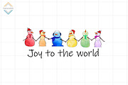 Joy to the world Sublimation, a Decorative Illustration by DiamondShop (Thumbnail 1 of 2)