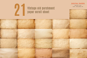 Vintage old parchment paper sheet