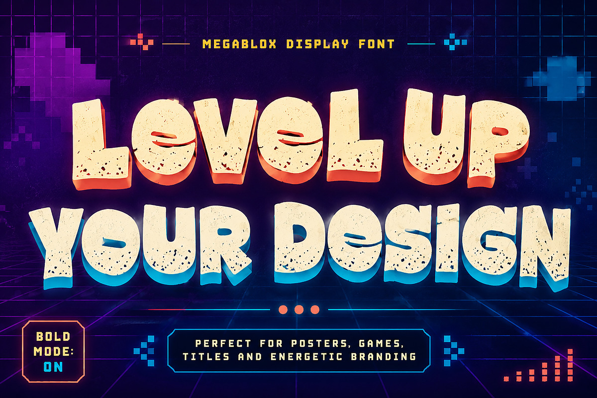 Megablox, a Slab Serif Font by Wow Magic (Photo 4 of 5)