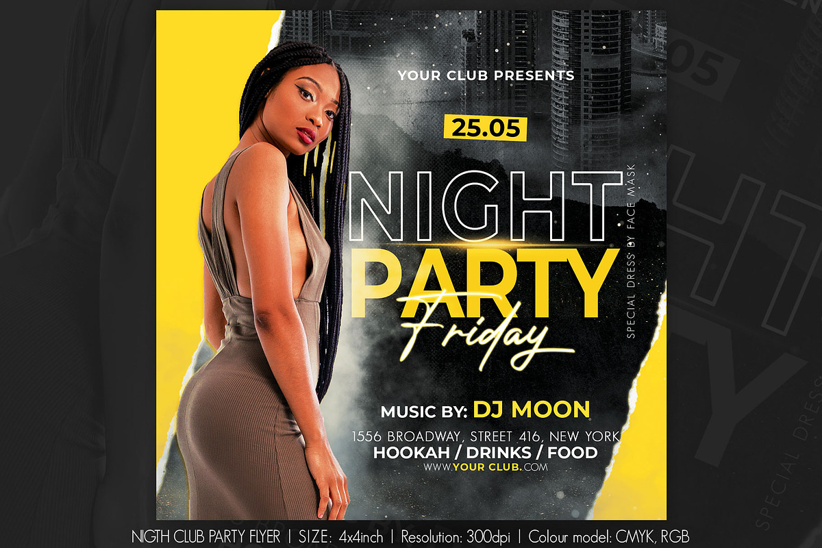 Nigth Club Party Flyer, a Flyer Template by Artolus (Photo 1 of 2)