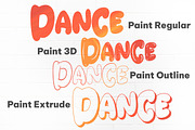 Paint - Graffiti Display Font, a Font by Fontcastle (Thumbnail 2 of 8)