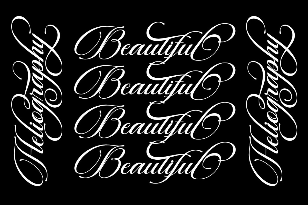 Beautiful Heliography Script, a Script Font by Has_rizal (Photo 9 of 12)