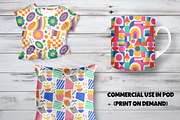 Dopamine Geometric Digital Paper, a Background Graphic by LA Design (Thumbnail 7 of 10)