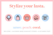 Cute Instagram Highlight Icon Bundle, an Icon by Pulpixel Design (Thumbnail 7 of 24)