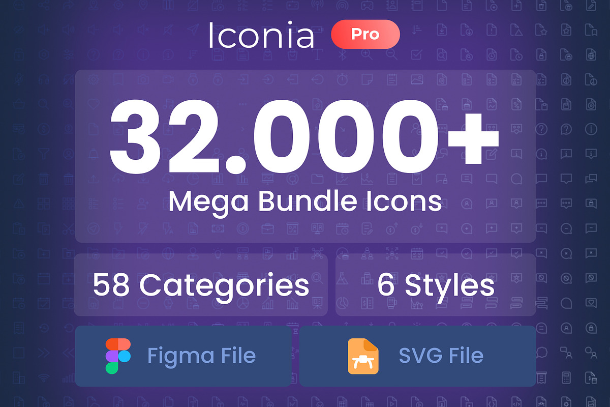 Iconia Pro — 32,000+ Icon in 6 Style, an Icon by Kawalan Studio (Photo 1 of 13)