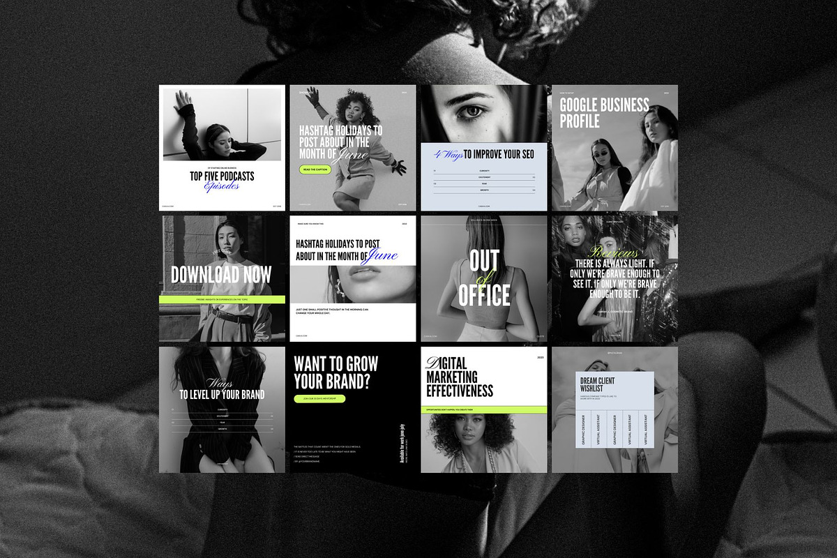 Instagram Templates Post and Stories, a Social Media Template by Digital&Chic (Photo 3 of 5)