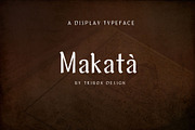 TD Makata, a Sans Serif Font by inucatapusan (Thumbnail 1 of 16)
