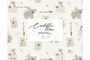 Motherhood hugs koala animal pattern, a Pattern Graphic by Milatoo (Thumbnail 1 of 4)