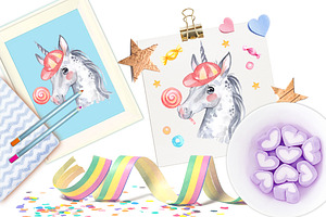 Watercolor Unicorn Sublimlimation