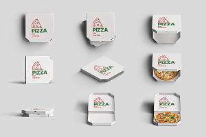 Pizza Box Mockup & Scene Creator