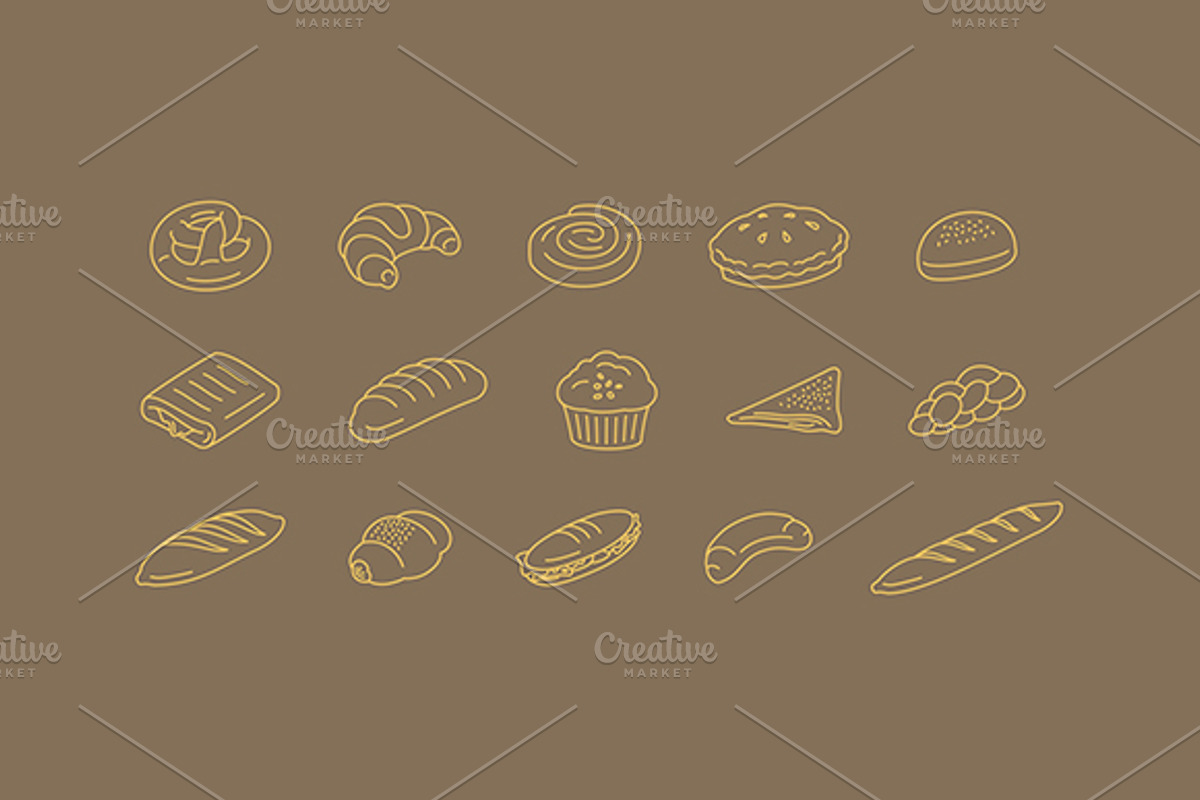 Amazing bakery icon set, an Icon by Babic Goran (Photo 2 of 2)