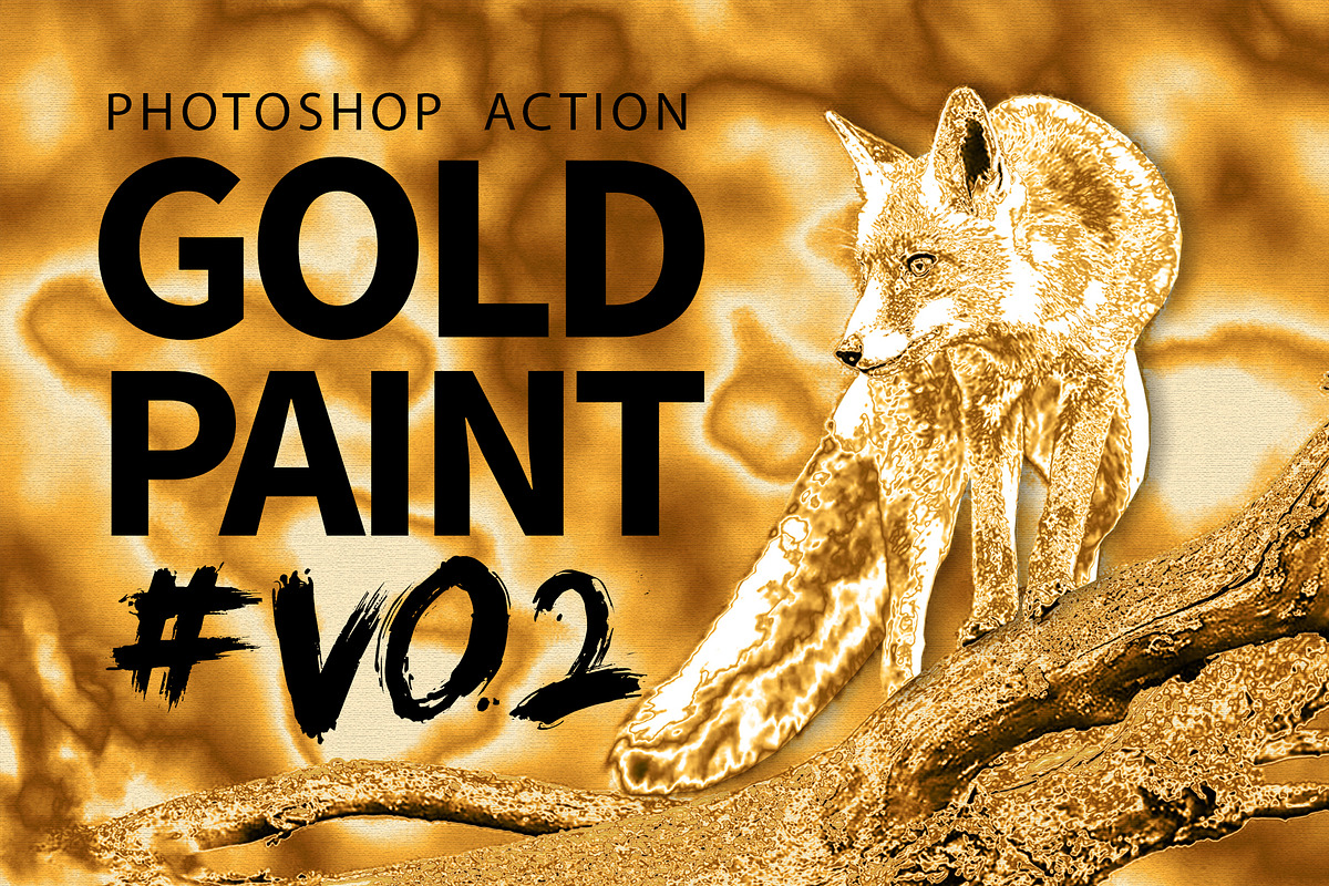 Gold Paint Photo Effect V02, an Action Add-On by yantodesign (Photo 1 of 15)