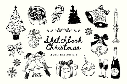Sketchbook Christmas | Illustration, a Seasonal Illustration by KetteCreate
