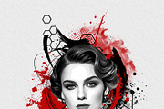 Artistic Watercolor Tattoo Art, an Action Add-On by MRI STUDIO (Thumbnail 20 of 28)