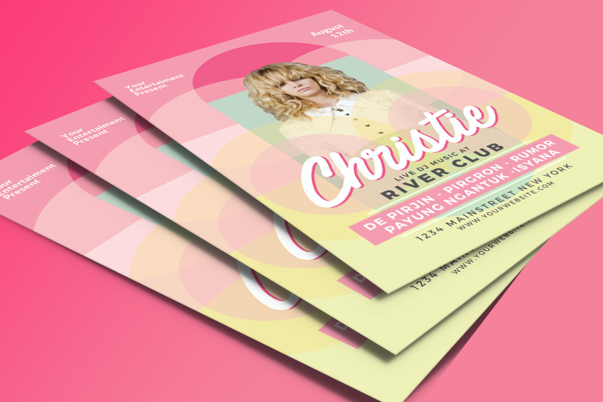 Female DJ Flyer, a Flyer Template by Muhamad Iqbal hidayat (Photo 3 of 4)