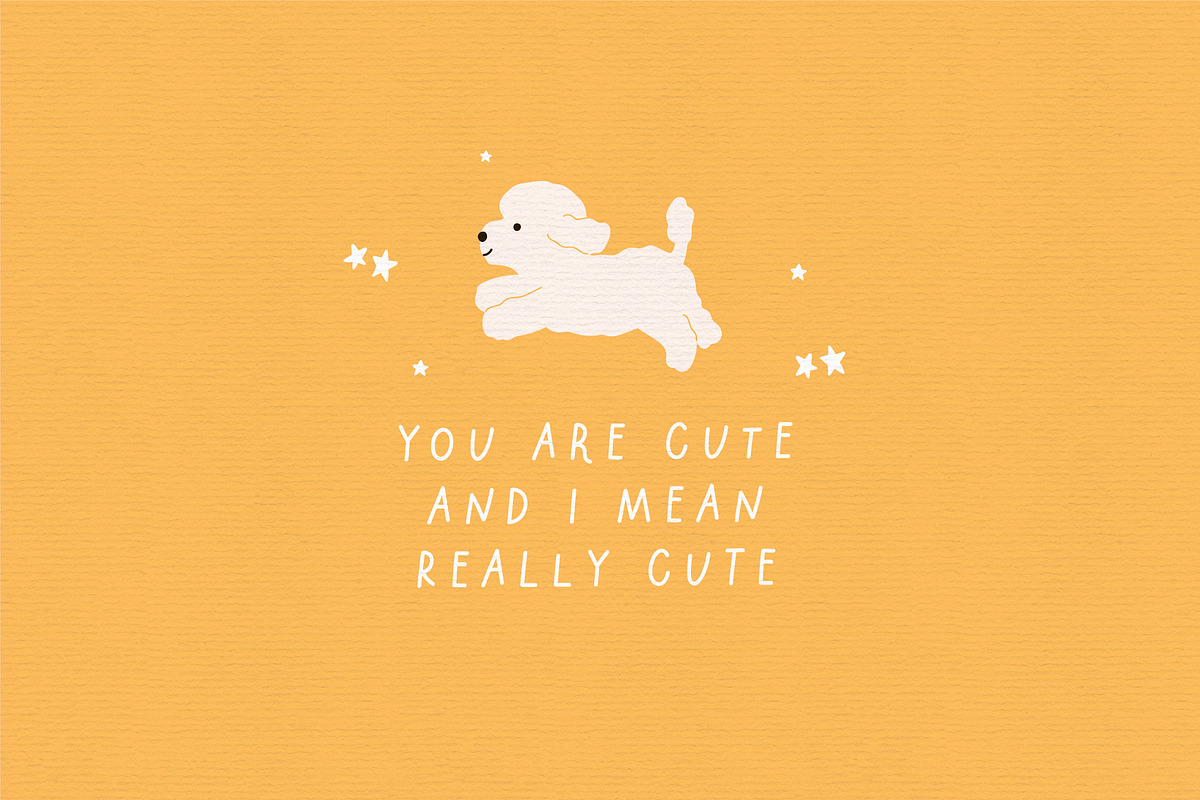 Little poodle | Sweet font, a Font by JuliaVolkova (Photo 4 of 9)