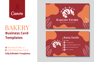 Bakery Business Card Templates Pack