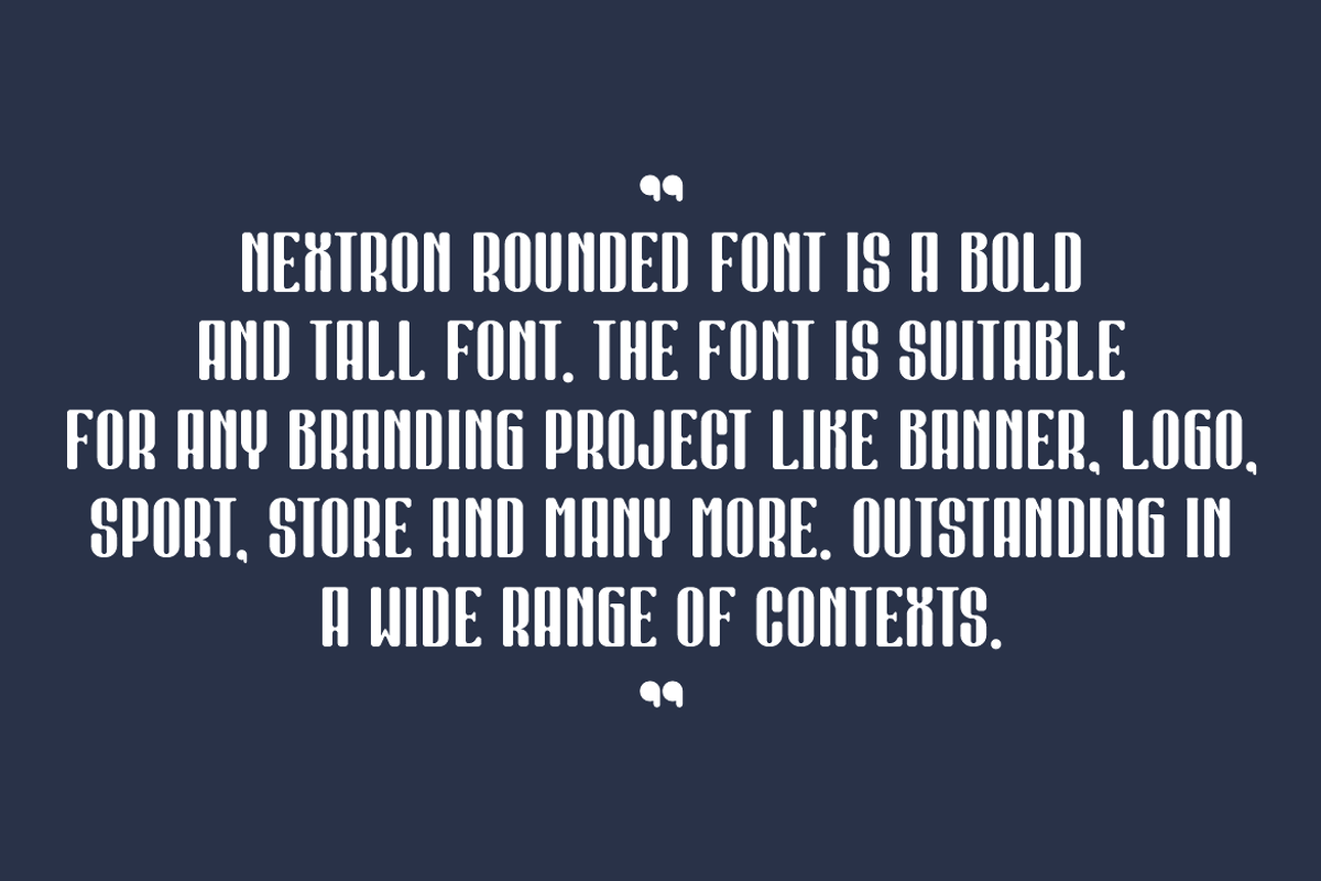 Nextron Rounded, a Sans Serif Font by QR Design Studio (Photo 5 of 7)