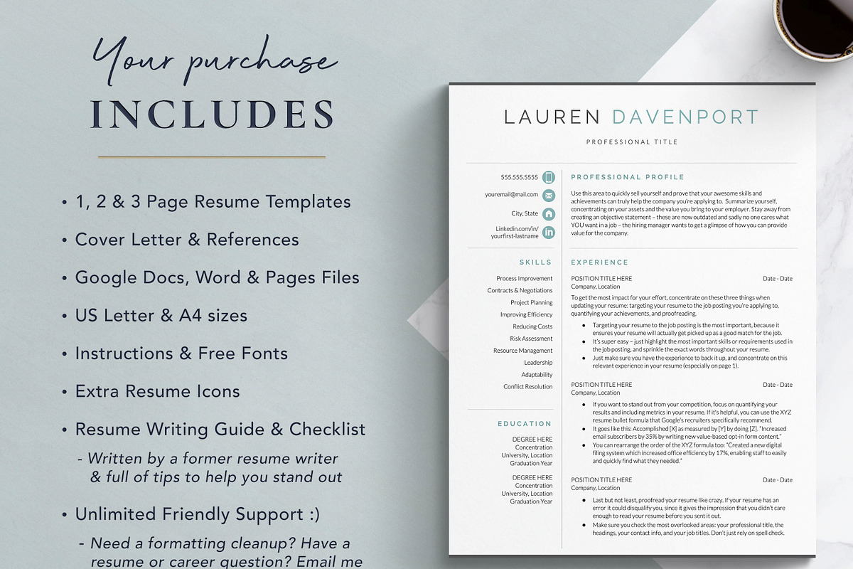 Marketing Resume Template for Google, a Resume Template by Get Landed (Photo 8 of 11)