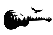 Nature Landscape Guitar Silhouette, an Object Illustration by Creativeshirt (Thumbnail 27 of 31)