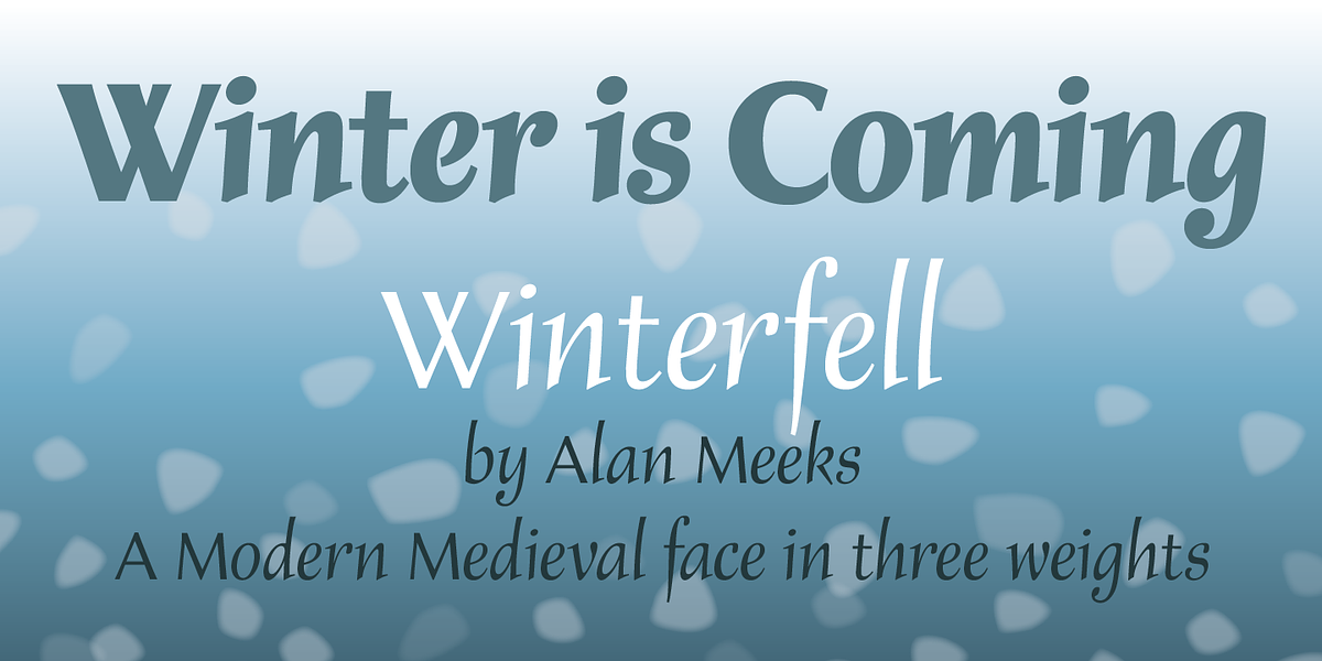 Winterfell, a Serif Font by Alan Meeks Collection (Photo 2 of 4)