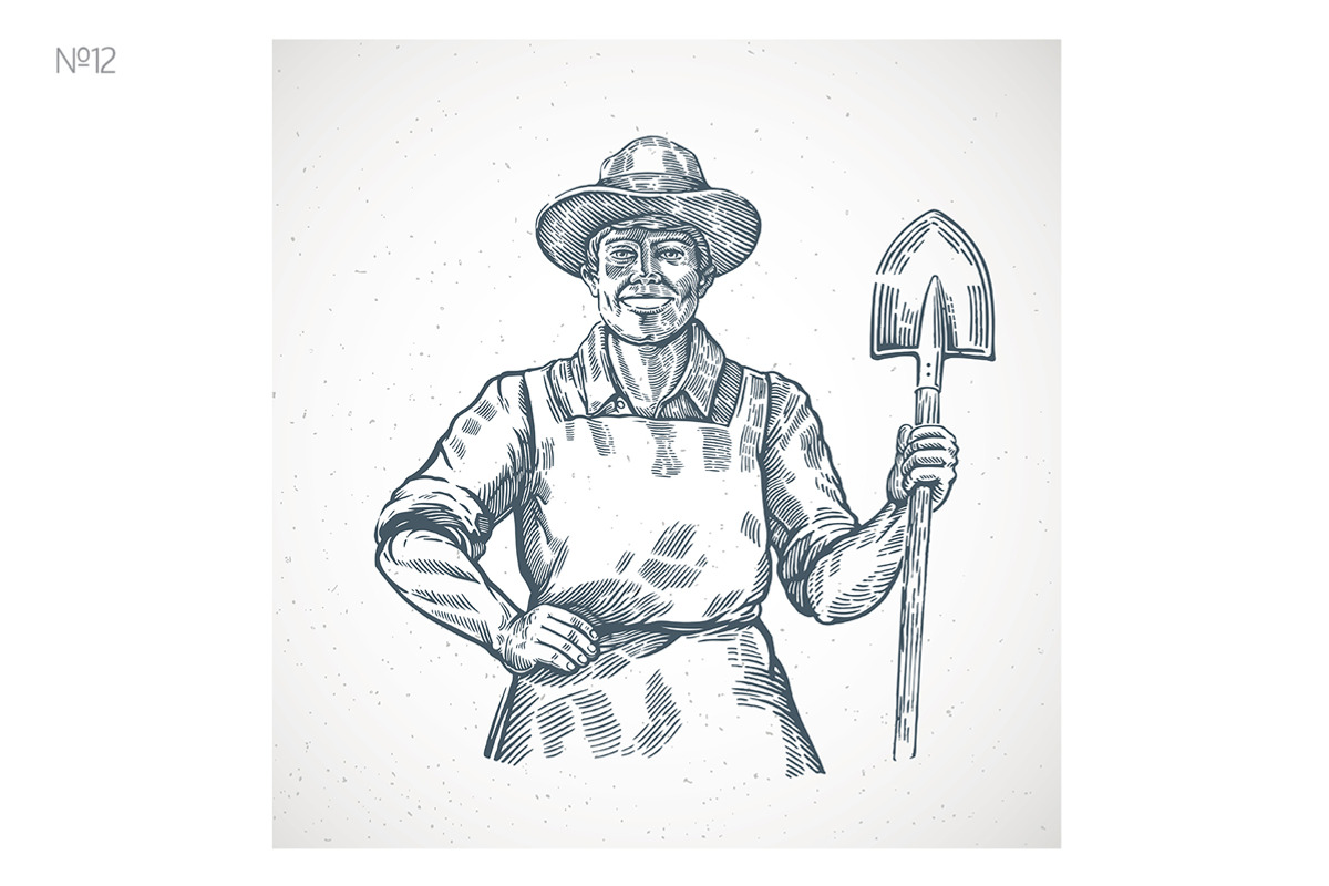 Happy Farmer, a Work Illustration by Countryside life (Photo 13 of 16)