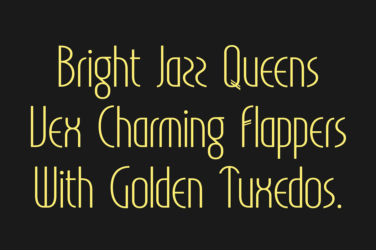 CS Hubert – Art Deco Font, a Sans Serif Font by Craft Supply Co. (Photo 6 of 8)