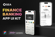 OSea Banking Finance Mobile App, an UI Kit Template by Creative Perspective (Thumbnail 1 of 5)