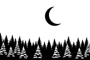 Winter Snow Silhouettes feature, an Illustration by Amazin_art (Thumbnail 41 of 42)
