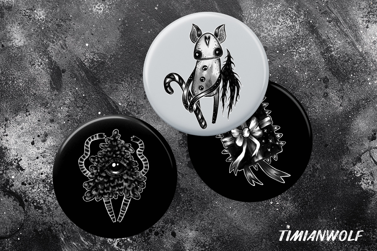 Dark Christmas - PNG and postcards, an Illustration by timianwolf (Photo 11 of 12)