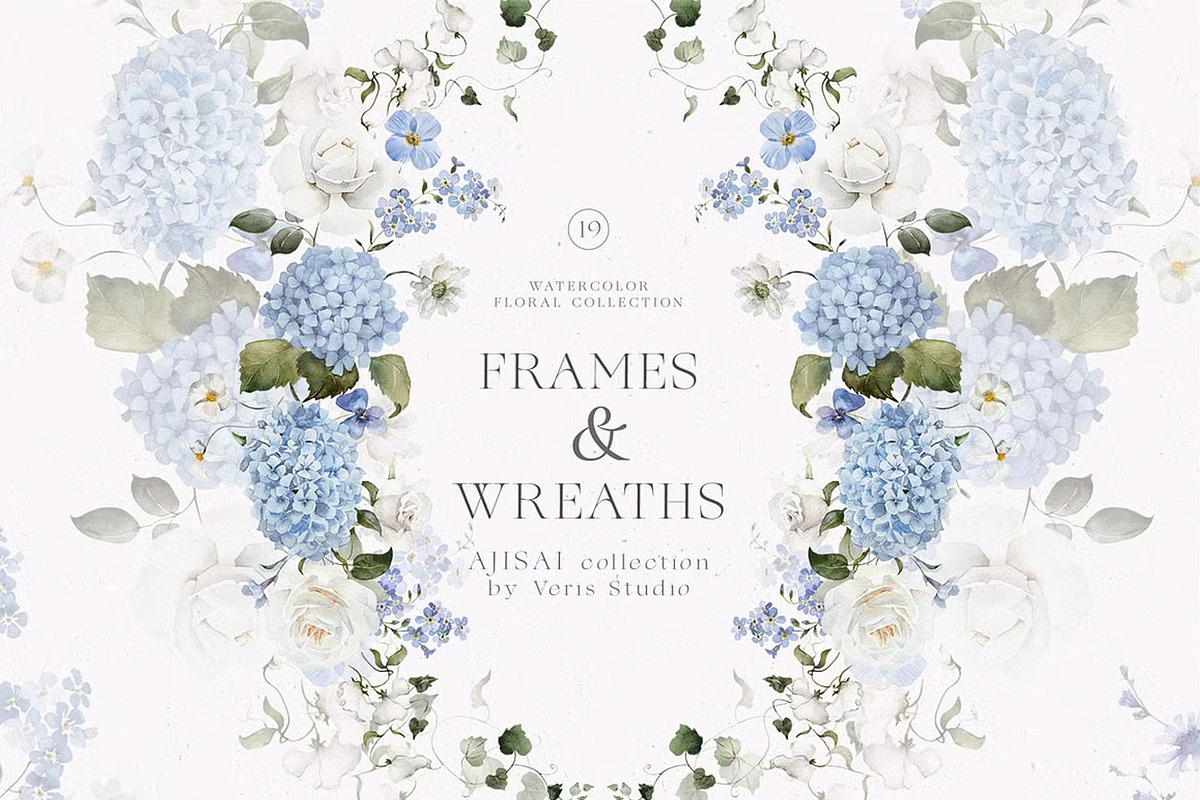 BUNDLE Watercolor Floral Graphic, a Decorative Illustration by Veris Studio (Photo 3 of 43)
