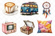 Cozy Caramel & White Fall Clipart, an Illustration by Dream Creation (Thumbnail 2 of 6)