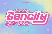 Gencity - Y2k Display Font, a Symbol Font by Dryy.type (Thumbnail 1 of 5)