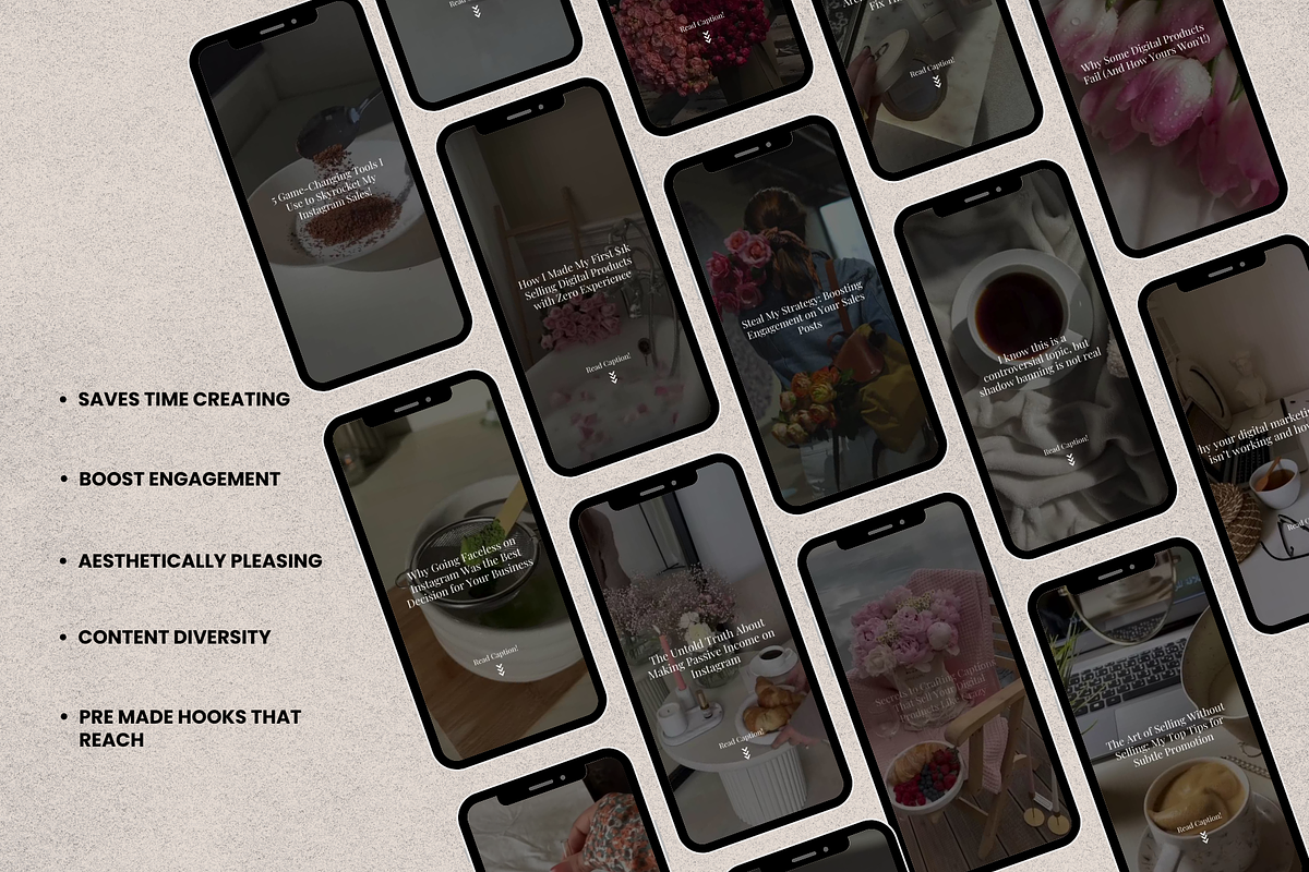 PLR MRR Faceless Reels Resell Right, a Marketing Template by Design By Hira (Photo 3 of 8)