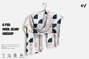 Wool scarf Mockup Part 1, an Apparel Mockup by GraphicVil (Thumbnail 1 of 9)