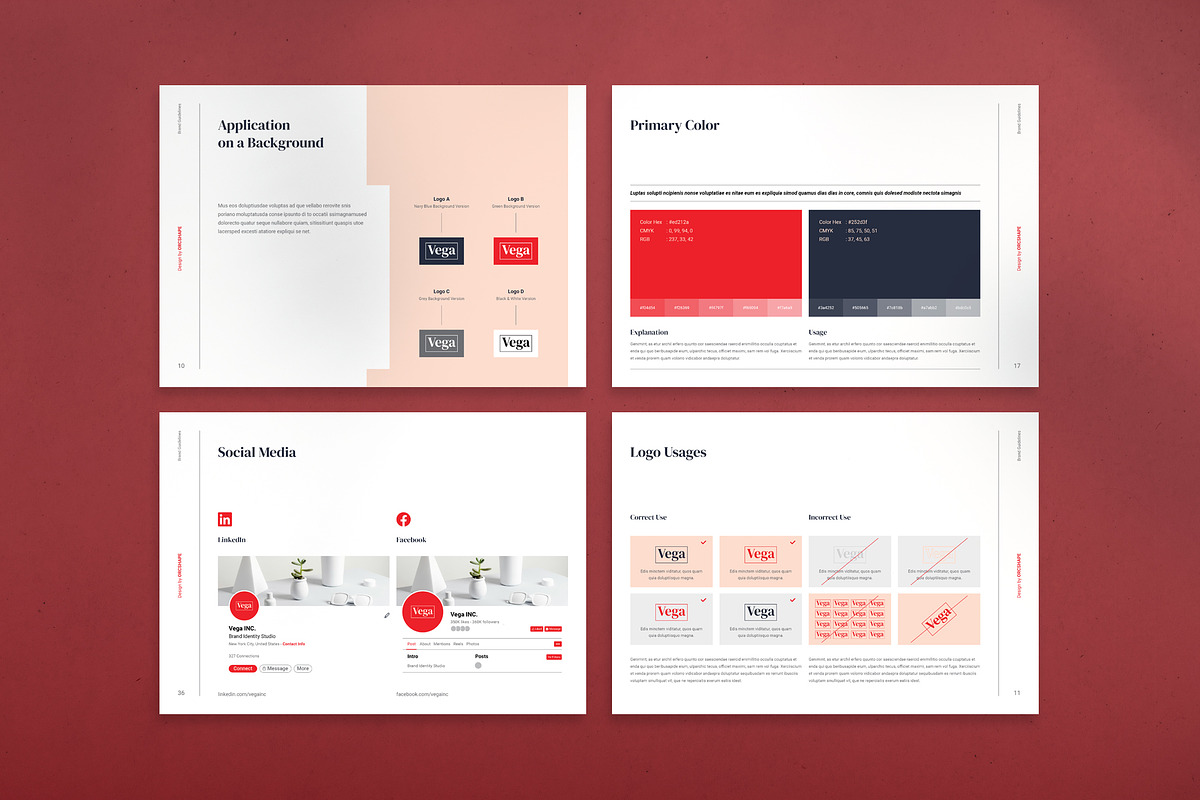 Brand Guidelines | Canva, InDesign, a Brochure Template by Orcshape Studio (Photo 9 of 14)