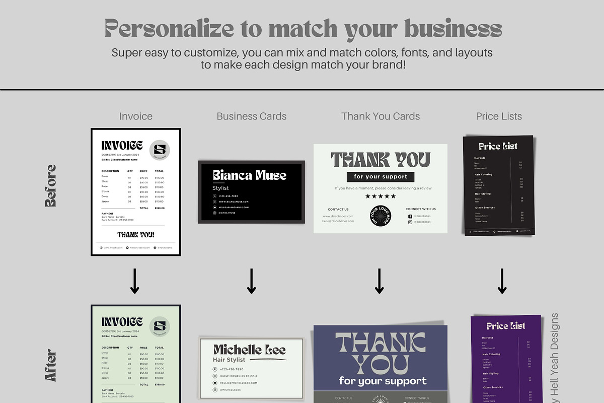 Monochrome Muse Starter Branding Kit preview 8