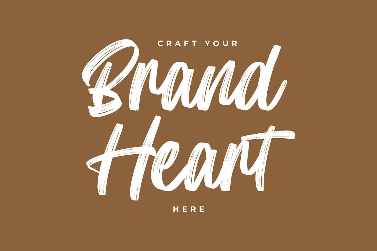 Renthiga Brush Handwritten Font, a Handwritten Font by RantautypeStudio (Photo 5 of 17)