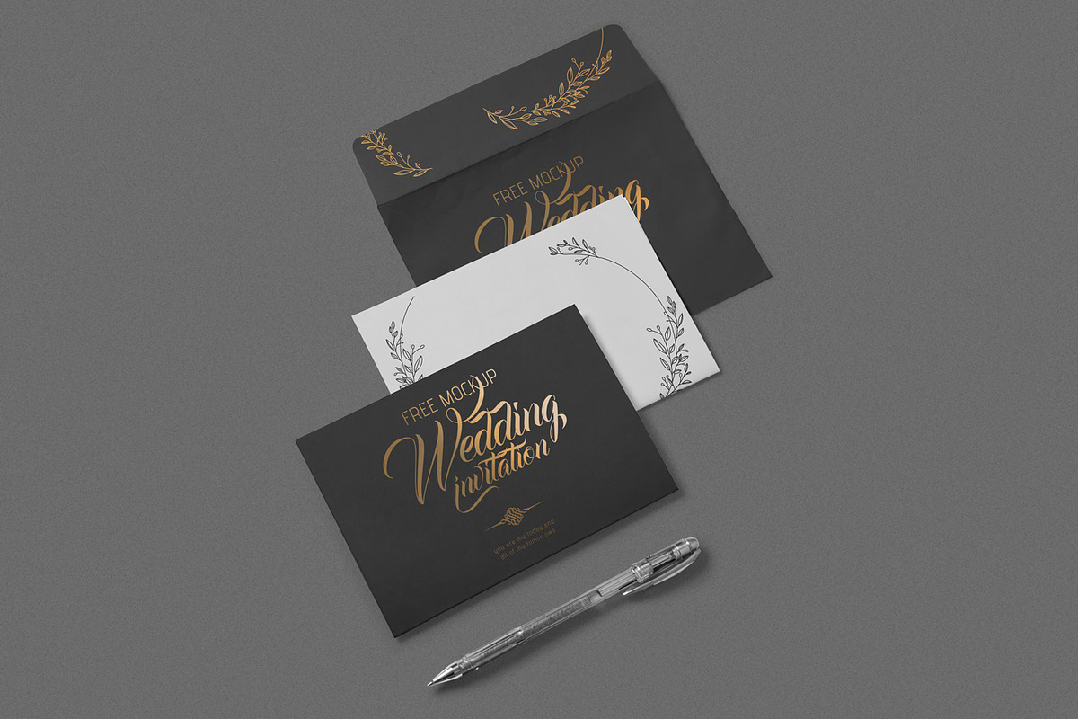 Elegant Wedding Invitation Mockups, an Invitation Template by ZippyPixels (Photo 2 of 4)