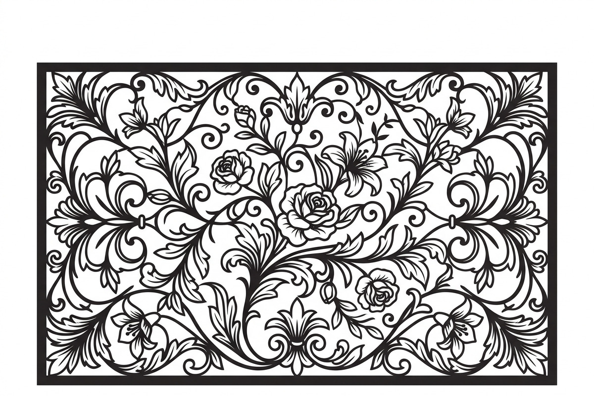 50 Elegant Floral Wall Panel, a Decorative Illustration by Amazin_art (Photo 9 of 27)