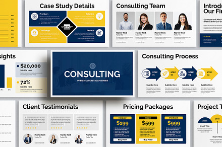 Consulting Presentation Template, a Presentation Template by E-Type