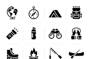 Night Camping Elements Set Vector, an Illustration by Amazin_art (Thumbnail 4 of 4)