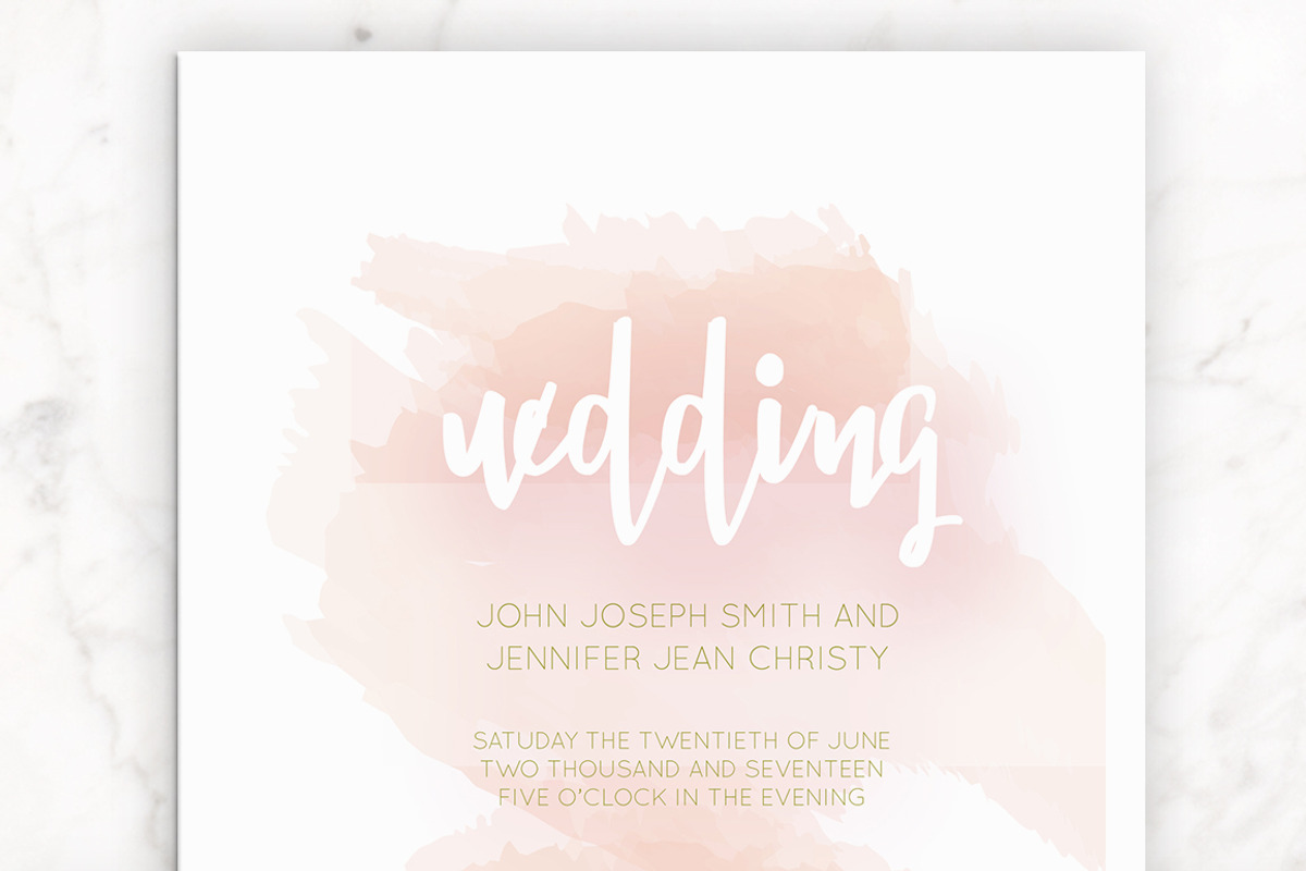 Watercolor Handwritten Invitation, an Invitation Template by Aloha Philly (Photo 5 of 6)